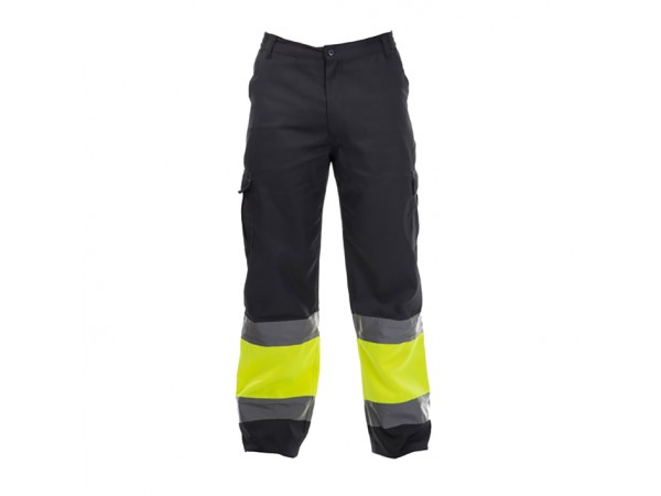 DOVER HV TROUSERS YELLOW-GREY